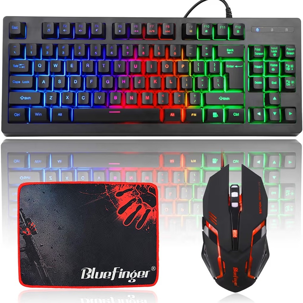 Rainbow Gaming Keyboard and Mouse Combo